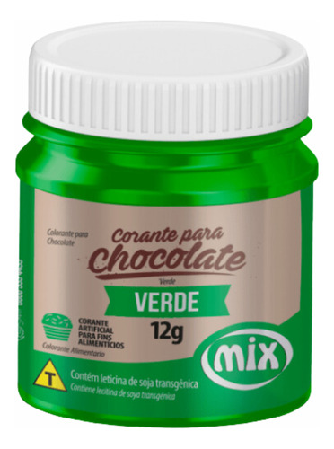 Corante Verde 12g Para Chocolate Mix