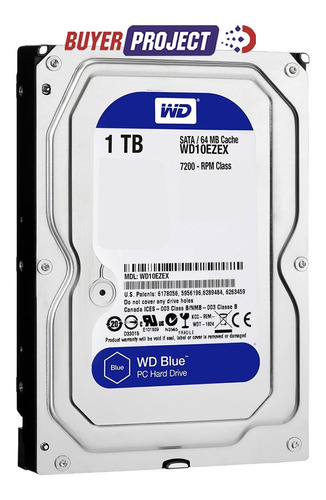 Disco Duro 1tb Western D Sata 3.5'' 7200rpm De Pc 100% New