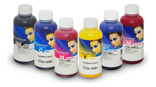 Kit De Tinta Sublimatica Inktec Sublinova Smart | 6 X 100ml