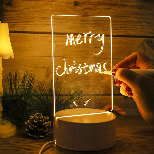 Tablero De Notas Led Usb, Lámpara De Noche, Tablero De Mensa