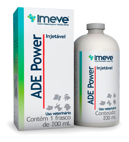 Ade Power Imave 200ml Bovinos, Suínos, Caprinos E Aves