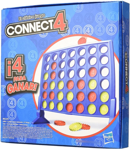 Juego Mesa Conecta 4 Hasbro Diversión Familiar Familia Convi