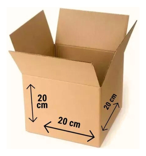 Caja De Carton Mudanza Embalaje 20x20x20 Cm 1ªcalidad X10 Un