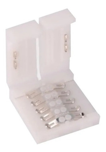 Conector Doble Hebilla Tira Led Rgbw 10mm Pcb 5pin Demasled Luz Blanco