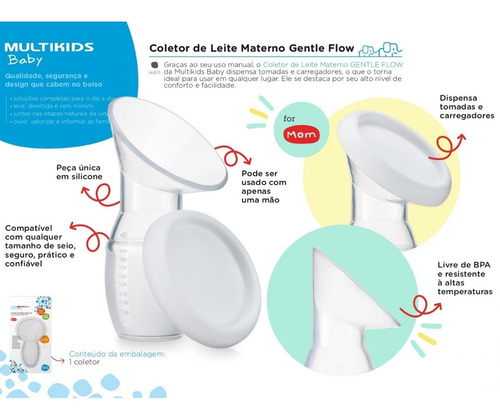 Imagem 2 de 7 de Coletor De Leite Materno Gentle Flow +25 Sacos Armazenamento