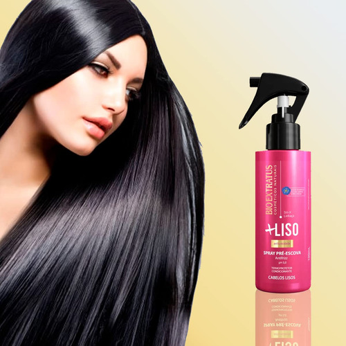 Kit Mais Liso 1 Máscara 250ml 1 Spray 100ml Bio Extratus