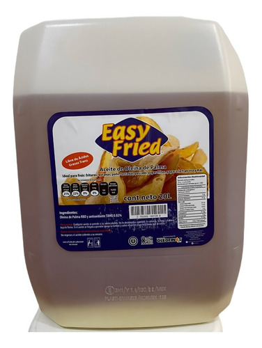 Aceite Para Freír 100% Puro De Palma 20 Lt. Calidad Alta
