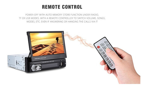 Imagen 2 de 7 de Auto Radio Pantalla Rectractil 7'' Mp5 Importado