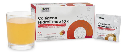 Colágeno Hidrolizado + Citrato Magnesio Vit C Y D. Agronewen Sabor Durazno