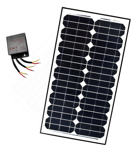 Aleko® Kit Controlador Carga Panel Solar Monocristalino