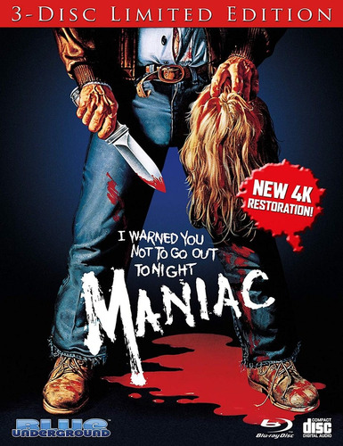 Blu Ray Maniac Limited Edition Cd Original 