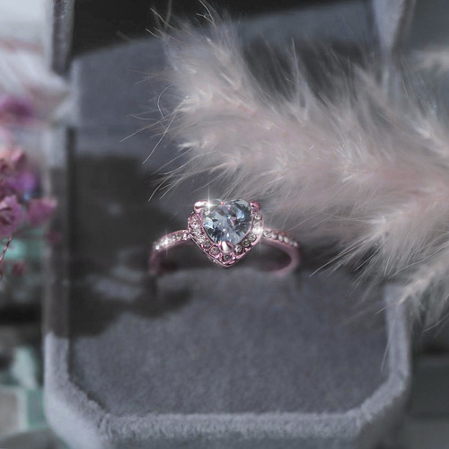 Joyería De Compromiso Y Boda Para Mujer Con Forma De Corazón