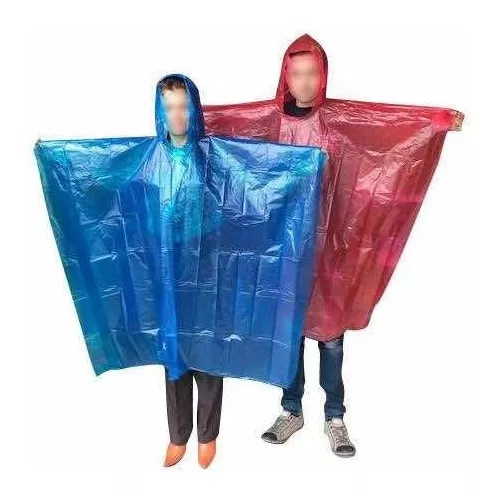 Docena Capa Impermeable Para Lluvia Polietileno Eventos