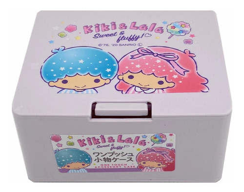 Sanrio Little Twin Stars Cute Box Tapa Abierta One Touc...