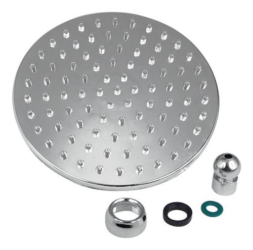 Imagen 4 de 8 de Flor De Ducha Cromada 20 Cm 7021c Aquaflex