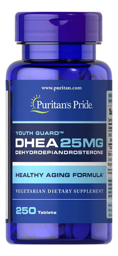 Dhea 25 Mg 250 Tabletas Puritans Pride