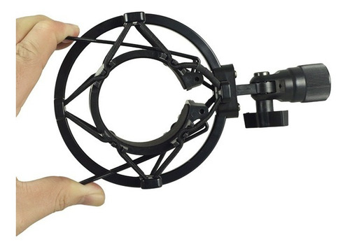 Imagen 8 de 10 de Shock Mount Standard Para Microfono Condenser Marca Elefir