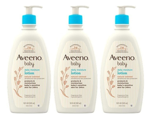 Aveeno Baby Paquete De 3 Daily Moisiture Lotion Americano