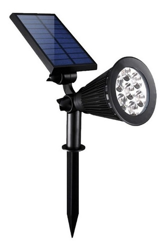 Foco Solar Led Para Jardín 10w Rgb 7 Led