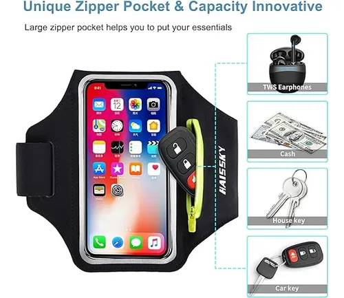 Brazalete De Correr Para Teléfono Celular Con Bolsillo Con