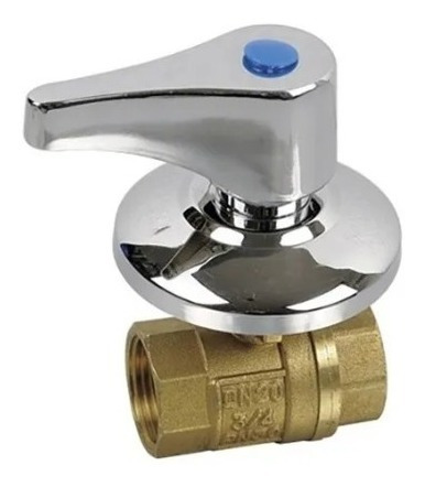 Valvula Llave De Paso Esferica 1 Pulgada Bronce Embutir