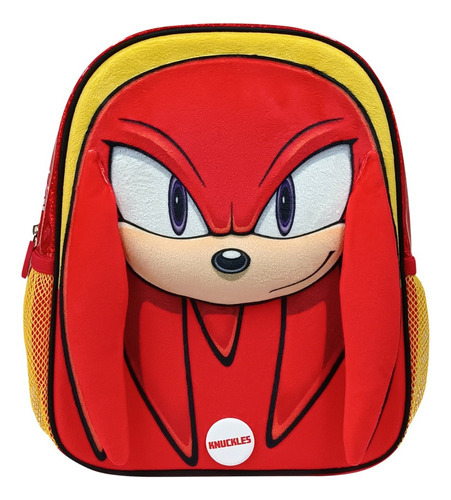 Scool - Mochila Kids Magic Con Capucha Knuckles Color Rojo