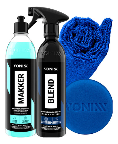 Makker Maquiador Automotivo Vonixx + Cera Blend Spray Black