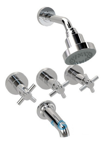 Imagen 4 de 10 de Griferia Bidet Baño Cierre Ceramico Grifmac Imak Cruz