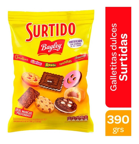 Surtido Galletitas Dulces Bagley X 390 Gr