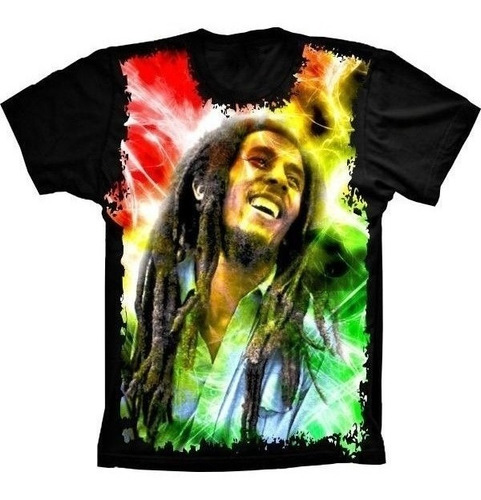 Camiseta Estilosa 3d Fullprint - Bandas De Raggae Bm