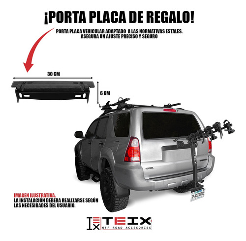 Portabicicletas Rack Tirón Sp P/ 4 Bicis Audi Q2