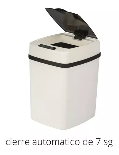 Papelera automática de reciclaje con sensor de movimiento infrarrojo sin  contacto, papelera inteligente, mini papelera de escritorio de 0.5 galones