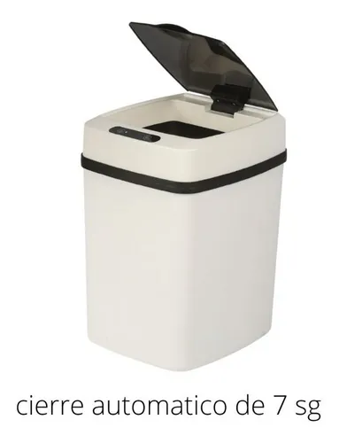 Papelera automática de reciclaje con sensor de movimiento infrarrojo sin  contacto, papelera inteligente, mini papelera de escritorio de 0.5 galones