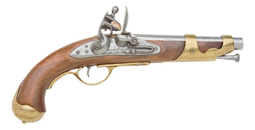 Replica Pistola Caballeria Napoleonica Flintlock No Dispara