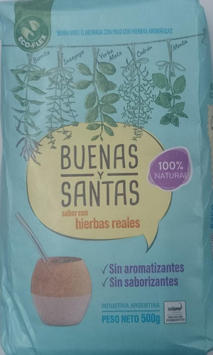 Yerba Buenas Y Santas 100% Natural Con Hierbas Pack 6 Unid