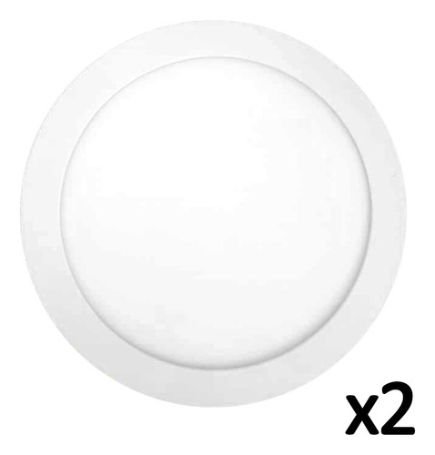 Lámpara Led Redonda Blanca Superficial 18w Blanco Frío 6500k