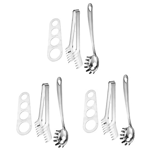 Hemoton 3 Sets De Acero Inoxidable Espaguetis, Buffet D...