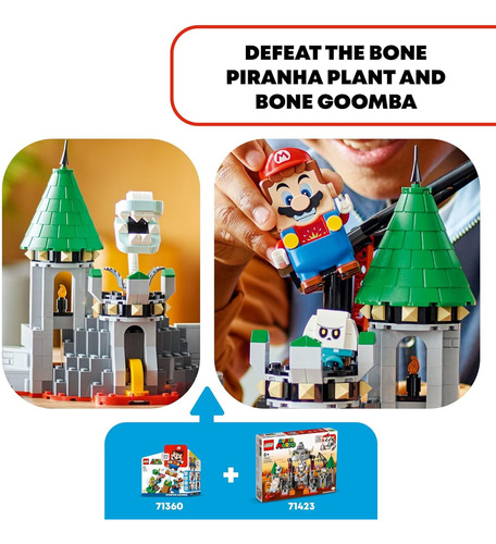 Lego Super Mario Dry Bowser Castle Battle Expansion Set 7142