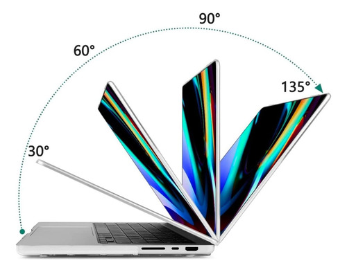 Funda Protector Carcasa Para Macbook Air 13 M3 A3113 M2a2681 Transparente M2 A2681/m3 A3113/ M4 A3240