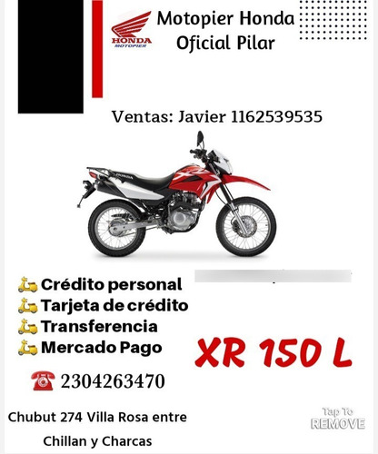Imagen 6 de 14 de Honda Xr150/glh150 Fcia C/credicuotas Solo Con Dni Motopier