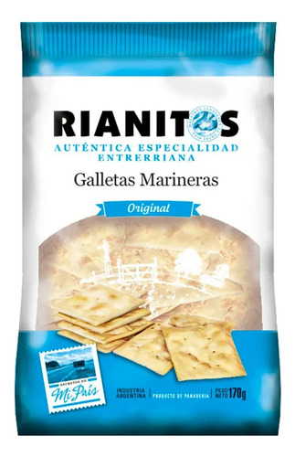 Galletas Marineras Rianitos Sabor Original 200g X 24 Uni