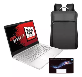 Laptop Hp Celeron N4120 4gb Ssd 128gb W11h Mochila Antivirus