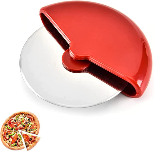 Rueda Cortadora De Pizza De Acero Inox. Con Mango Ergonómico