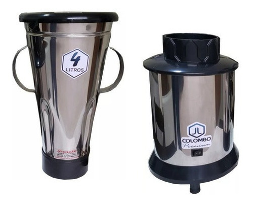 Liquidificador industrial JL Colombo BR 3.5 L aço inoxidável 127V/220V