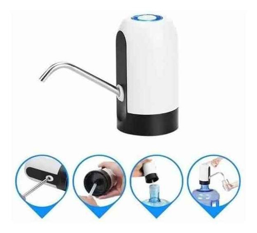 Imagen 5 de 9 de Dispenser Bomba De Bidon Agua Automatico Usb Recargable