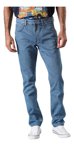 Jeans Hombre Greensboro Slim Straight Fit New Stonewash