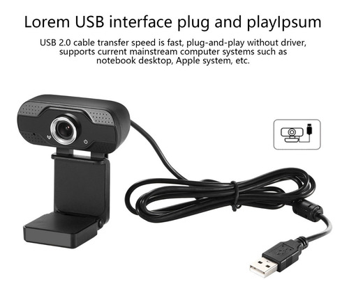 Imagen 4 de 10 de Cámara Web Full Hd 1080p Usb Con Micrófono