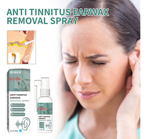 Oído Tinnitus Aliviar El Oído Gotas Tinnitus Sordera, 2 Unid