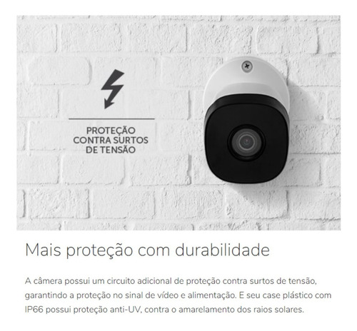 Imagem 7 de 9 de Kit 4 Câmeras Intelbras 1120b Com Dvr 4 Canais E Hd Incluso