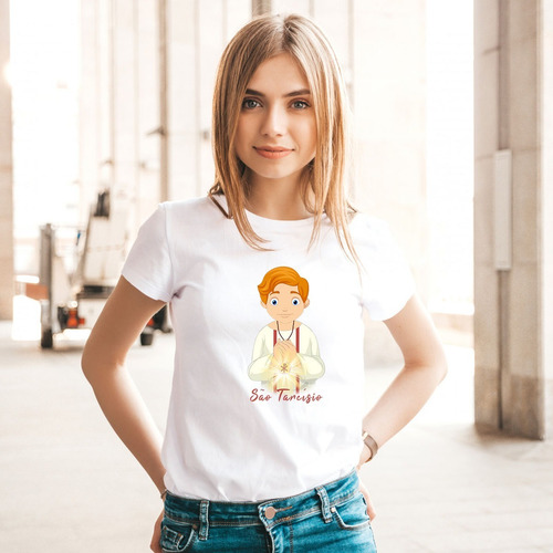 Camiseta Personalizada São Tarcísio - Católicas - Religiosas